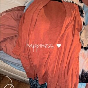 Lane Bryant Women's Rust Cardigan